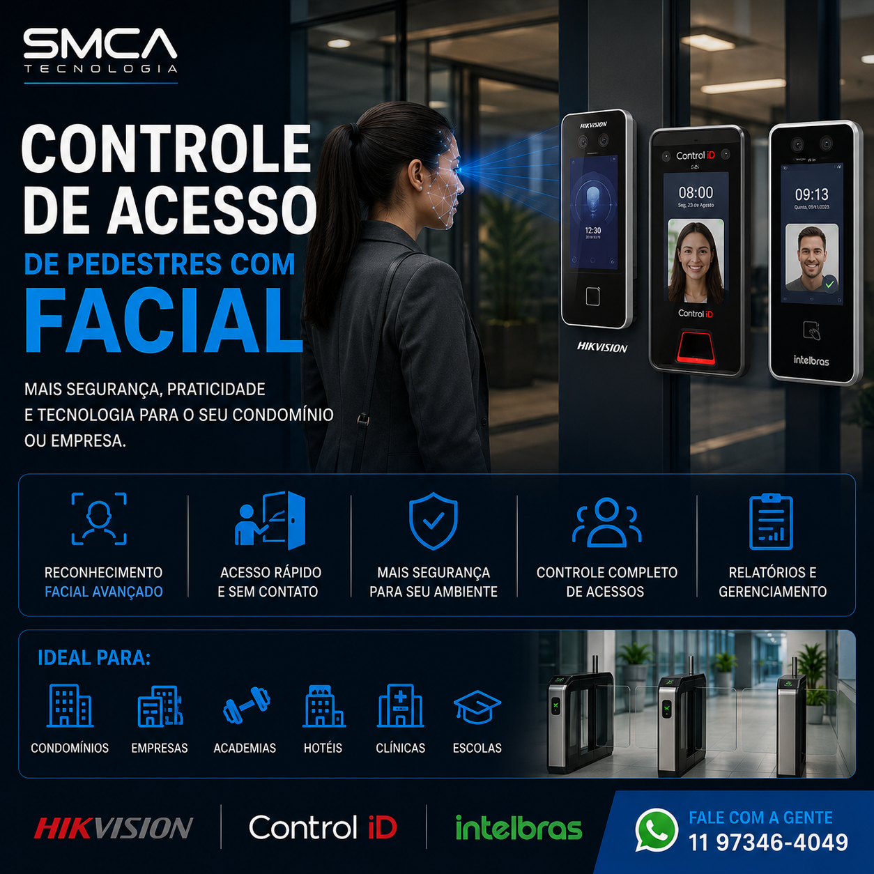 Instalação e Manutenção em Sistemas de Controle de Acesso Com Leitor Facial