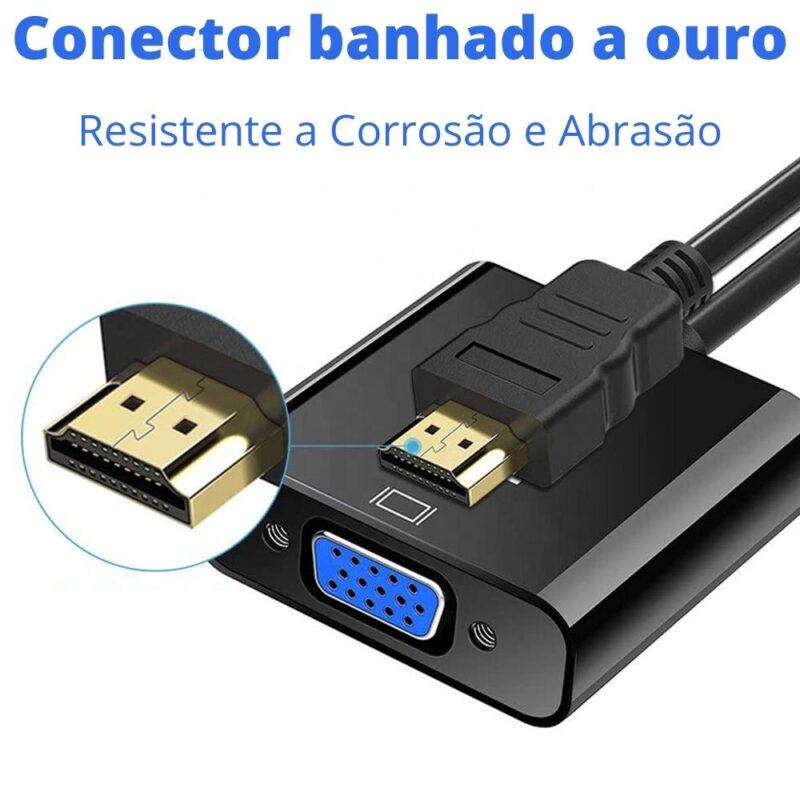 Adaptador Hdmi para Vga Full HD 1080P LE-4120 - Image 4