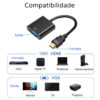 Adaptador Hdmi para Vga Full HD 1080P LE-4120 - Image 6