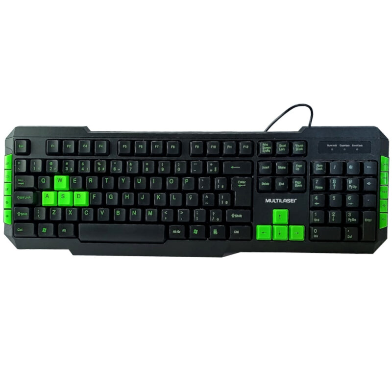 Teclado Gamer Pc Multilaser Abnt2 Usb 2.0 Multimídia Teclas Gamer Keys - Image 2