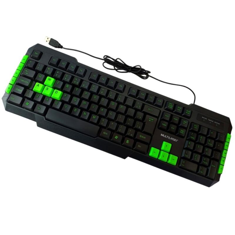 Teclado Gamer Pc Multilaser Abnt2 Usb 2.0 Multimídia Teclas Gamer Keys - Image 3