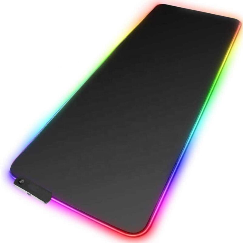 Mouse Pad Gamer Extra Grande 800x300mm Led Rgb Exbom MP-LED3080 - Preto - Image 2