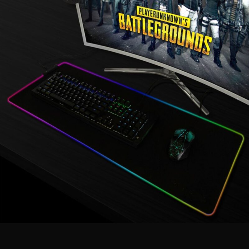 Mouse Pad Gamer Extra Grande 800x300mm Led Rgb Exbom MP-LED3080 - Preto - Image 7