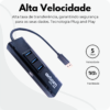 Hub usb com 3 portas e adaptador de rede gigabit ethernet uhl-300 exbom - Image 6