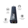 Hub usb com 3 portas e adaptador de rede gigabit ethernet uhl-300 exbom - Image 3