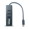 Hub usb com 3 portas e adaptador de rede gigabit ethernet uhl-300 exbom - Image 7