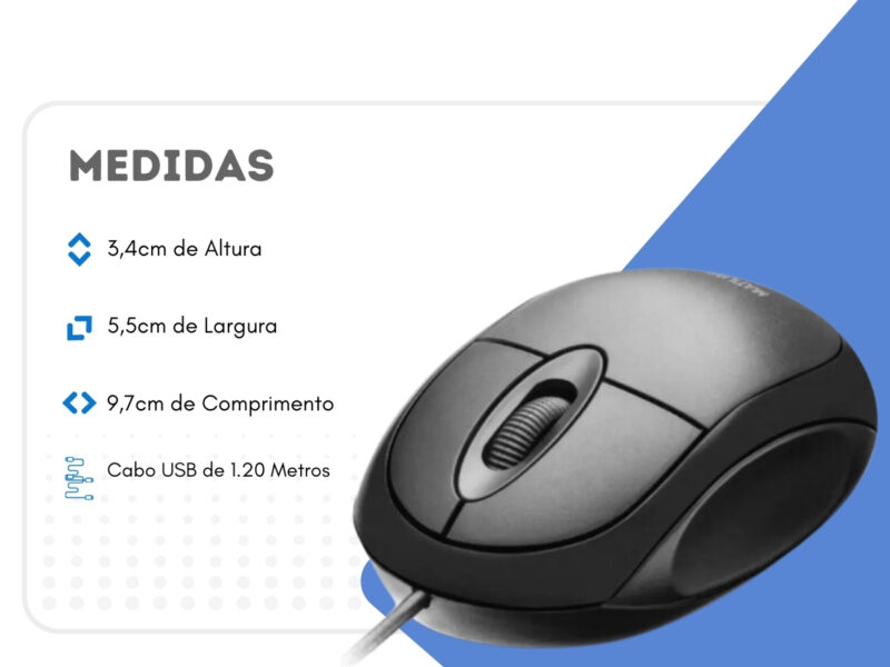 Mouse Óptico Preto Basic MO300 Multi Compacto 10 Peças - Image 6