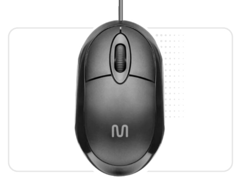 Mouse Usb Com Fio Mini Mouse Multilaser MO300 - Colorido