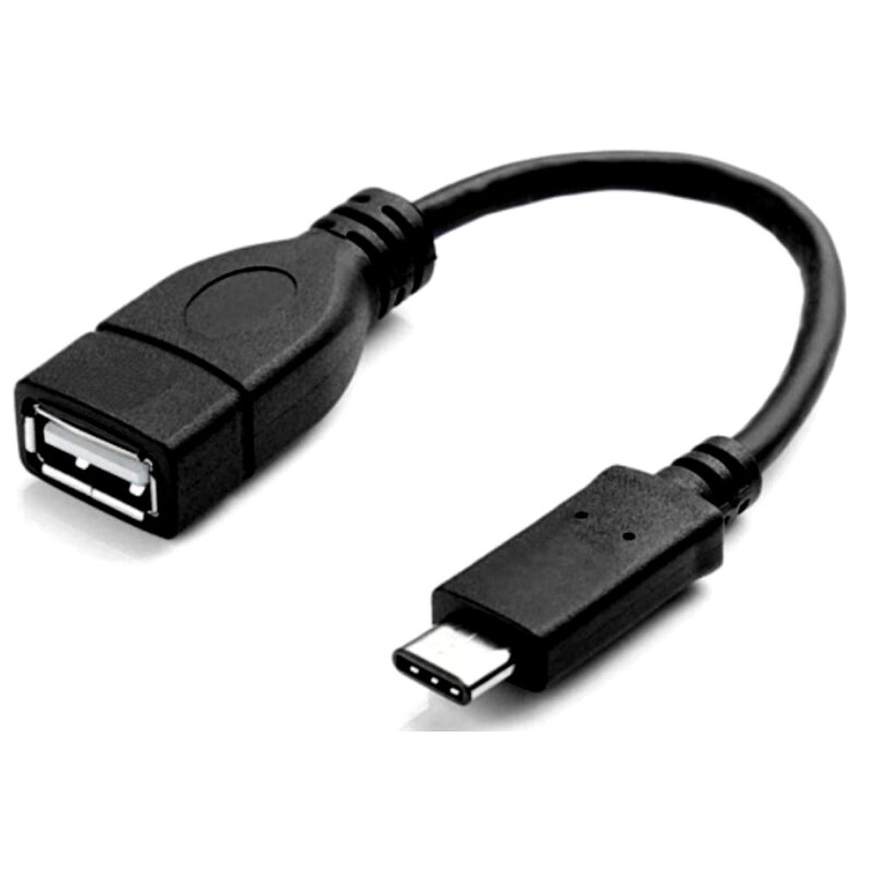 Cabo Otg Adaptador Usb Tipo C Macho Para Usb 2.0 Fêmea 15cm