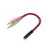 Cabo Adaptador de Audio Fone de ouvido (P3 x P2) 1 P3 Fêmea x 2 P2 Macho, PC Notebook KP-MPP02
