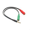Cabo Y Adaptador De Áudio 2 P2 Fêmea X 1 P3 Macho 3.5mm P/ Fone Headset - Image 3