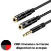 Cabo P2 P3 Adaptador de Áudio 2 P2 Fêmea x 1 P3 Macho Estéreo 3.5mm - Image 3
