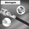 50 Conector Bnc Macho Com Mola Para Cftv Câmera de Segurança - Image 6