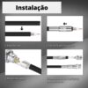 50 Conector Bnc Macho Com Mola Para Cftv Câmera de Segurança - Image 7