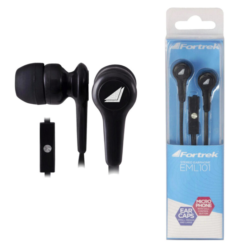 Fone de Ouvido Com Microfone Fortrek EBL201 Conector P2/P3 3.5mm