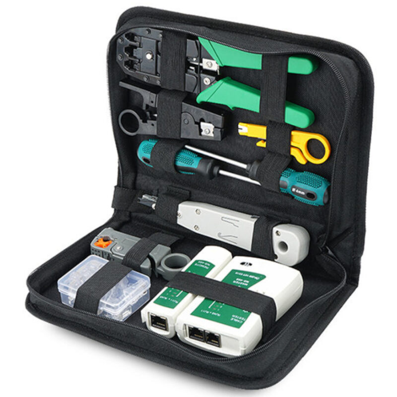 Kit de Ferramentas de Rede 12 Itens Manutenção de Rede Computador Informática TI - Image 3