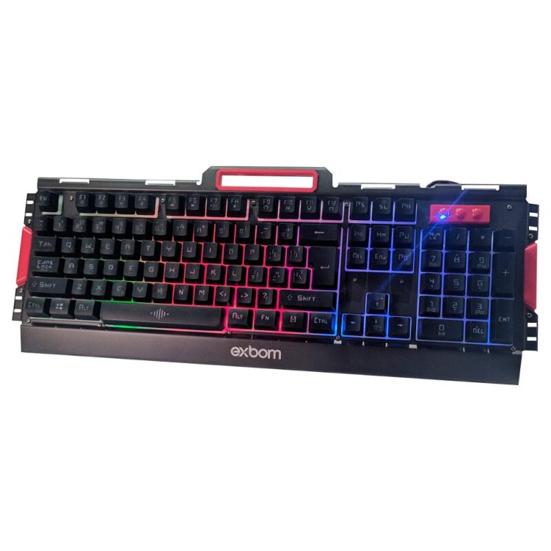 Kit Gamer Pc Barato Teclado e Mouse - Semi Mecânico Com Led Abnt Exbom BKG-3000 - Image 3