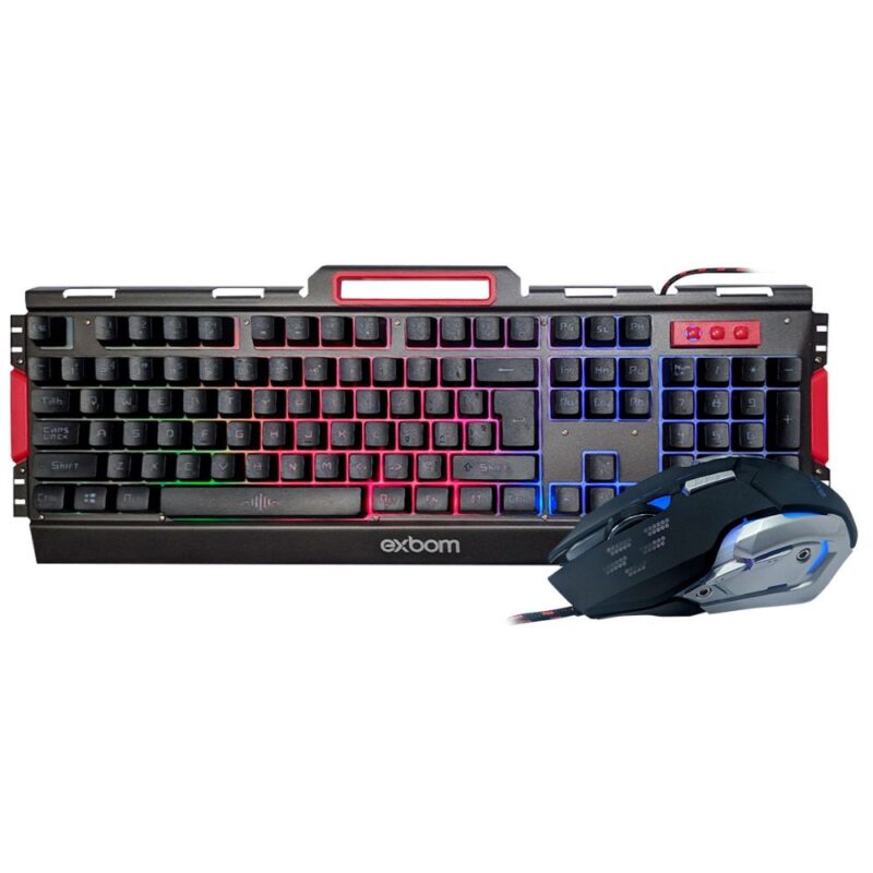 Kit Gamer Pc Barato Teclado e Mouse - Semi Mecânico Com Led Abnt Exbom BKG-3000 - Image 8