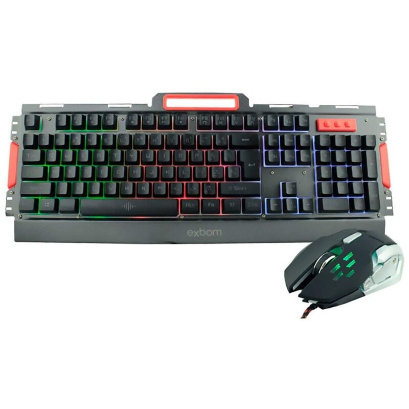 Kit Gamer Pc Barato Teclado e Mouse - Semi Mecânico Com Led Abnt Exbom BKG-3000 - Image 7