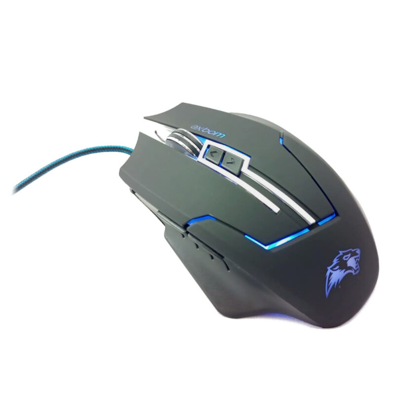 Mouse Gamer 3200Dpi Led 7 Botões Cabo Usb Revestido Exbom MS-G270 - Image 5