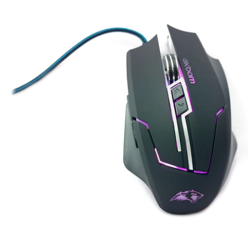 Mouse Gamer 3200Dpi Led 7 Botões Cabo Usb Revestido Exbom MS-G270 - Image 4