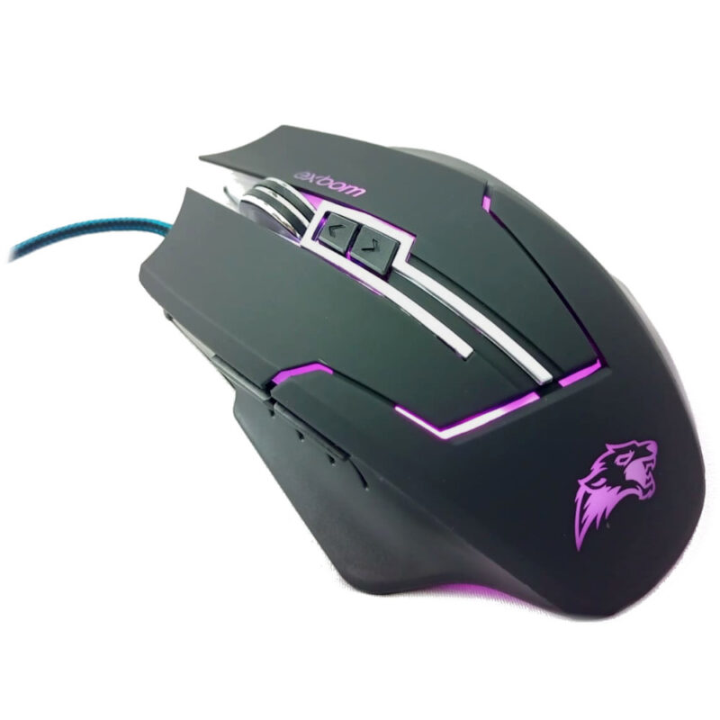 Mouse Gamer 3200Dpi Led 7 Botões Cabo Usb Revestido Exbom MS-G270 - Image 2