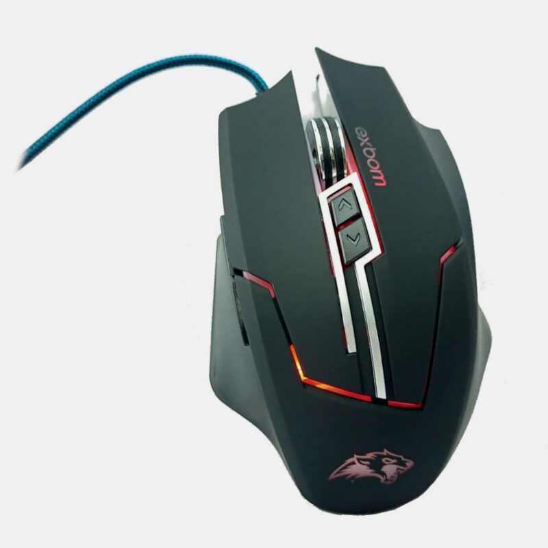 Mouse Gamer 3200Dpi Led 7 Botões Cabo Usb Revestido Exbom MS-G270 - Image 3