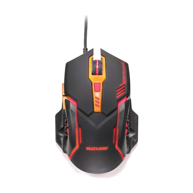 Mouse Gamer Barato 2400DPI USB 2.0 Com Led Multilaser MO270