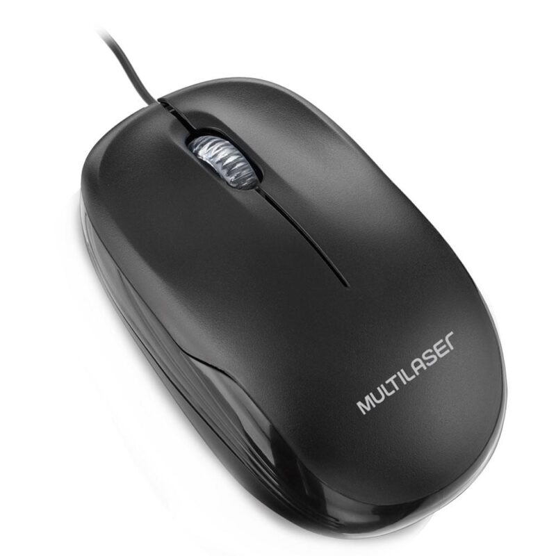 Mouse Óptico Usb Com Fio Multilaser MO255, 1200 DPI