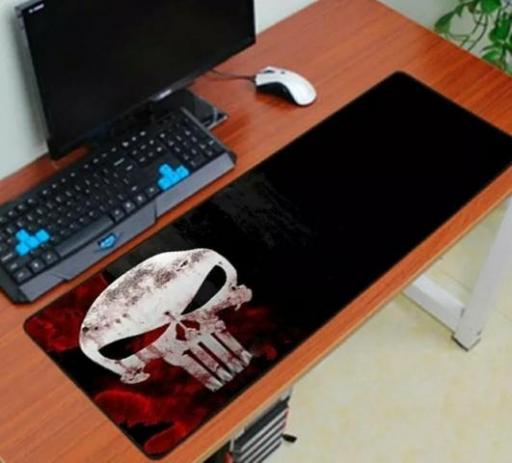 Mouse Pad Gamer Grande 70x35cm Caveira Justiceiro - Exbom MP-7035 - Imagem 2