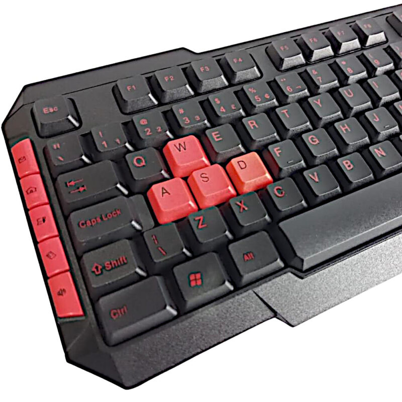 Teclado Gamer Pc Multilaser Multimídia Usb 2.0 Teclas Vermelhas Abnt2 - Image 5