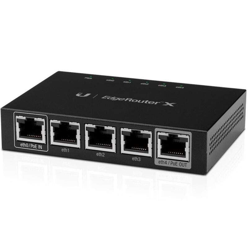 Roteador Ubiquiti ER-X EdgeRouter 5 Portas Gigabit PoE RJ45