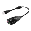 Adaptador de Placa de Som USB 7.1 para Notebook/PC – Adaptador de Áudio P2 3.5mm -5hv2