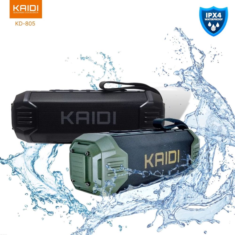 Caixa de Som Bluetooth 16W Kaidi KD-805 até 12 horas de duração da bateria - Imagem 5