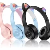 Fone de Ouvido Gatinho Bluetooth Infantil LED – Perfeito para Meninos e Meninas Altomex B-19 - Image 2
