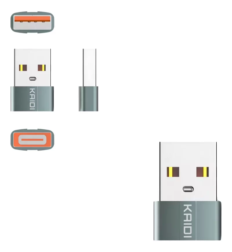 Adaptador USB para Tipo-C Kaidi KD-339 – Transmissão de Dados Rápida e Conectividade Universal - Image 4