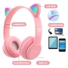 Fone de Ouvido Gatinho Bluetooth Infantil LED – Perfeito para Meninos e Meninas Altomex B-19 - Image 3