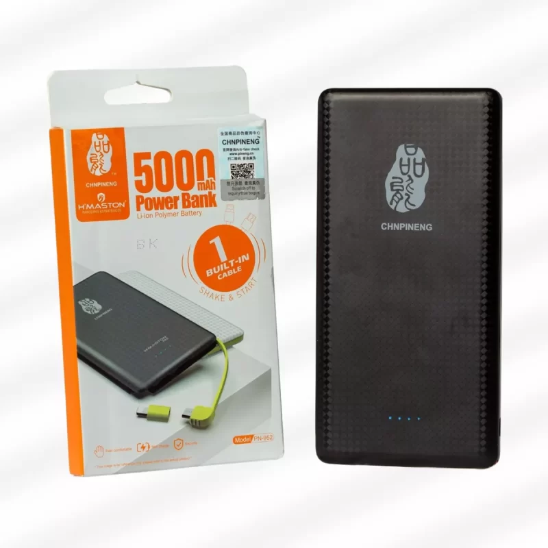 Carregador Power Bank 5000mAh Hmaston PN-952 – Energia Compacta para o Seu Dia a Dia - Image 5