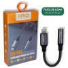 Cabo Adaptador Kaidi Lightning para P2 – Compatível com iPhone KD-163 - Image 2
