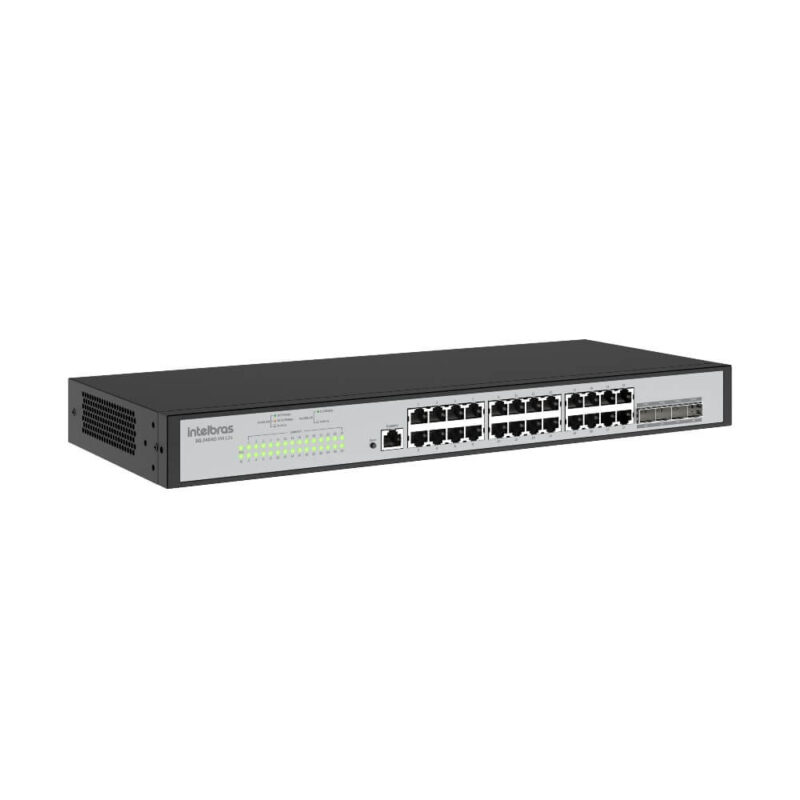 SWITCH RACK GERENCIAVEL 24P GIGA E 4P SFP SG 2404D MR L2+ - INTELBRAS - Image 3