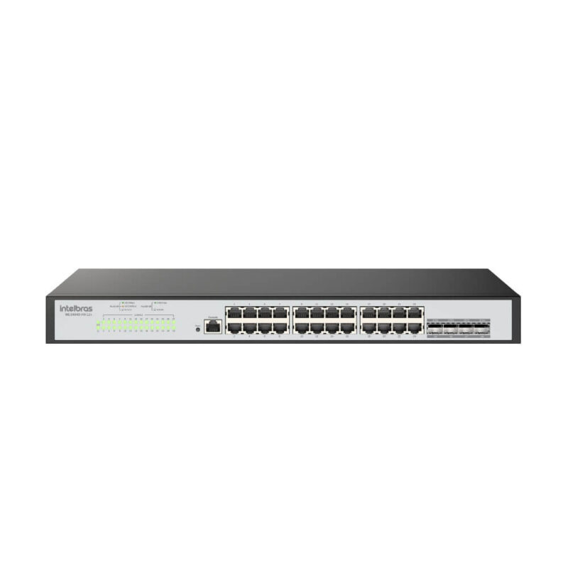 SWITCH RACK GERENCIAVEL 24P GIGA E 4P SFP SG 2404D MR L2+ - INTELBRAS - Image 2