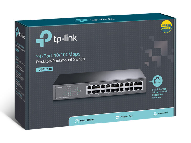 Switch de Mesa de 24 Portas Fast Ethernet 10/100Mbps Tp-link TL-SF1024D - Image 4