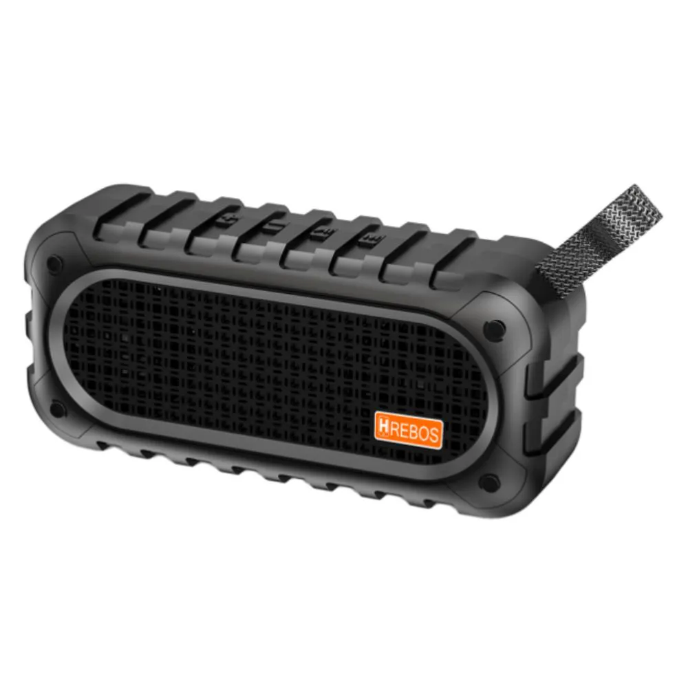 Caixa de Som Bluetooth TWS 10W c/ Bordas Emborrachadas - Hrebos - HS-628 - Imagem 3