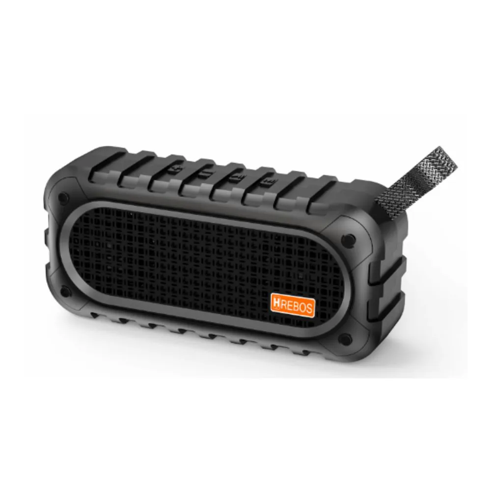 Caixa de Som Bluetooth TWS 10W c/ Bordas Emborrachadas - Hrebos - HS-628 - Imagem 5