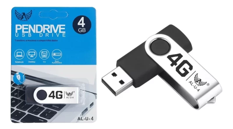 Pen Drive 4GB USB 2.0 Altomex AL-U-4 – Compacto e Prático - Image 2